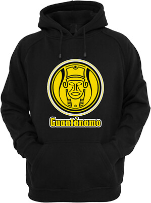 Indios de Guantanamo Baseball Sweater Hoodie for Men Color Black-Grey
