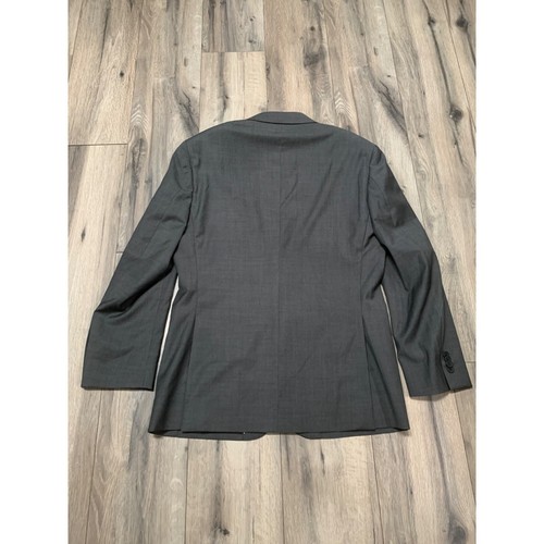 Awareness Kenneth Cole Mens 40R Gray Stripe Sports Coat 2 Button Duel Vent - 第 2/4 張圖片