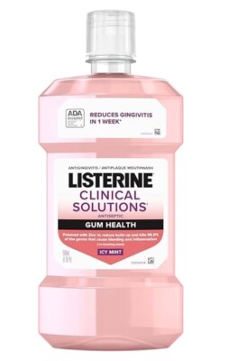 Listerine Clinical Solutions Antiseptic Mouthwash, Gum Health, 16.9 Fl. Oz.