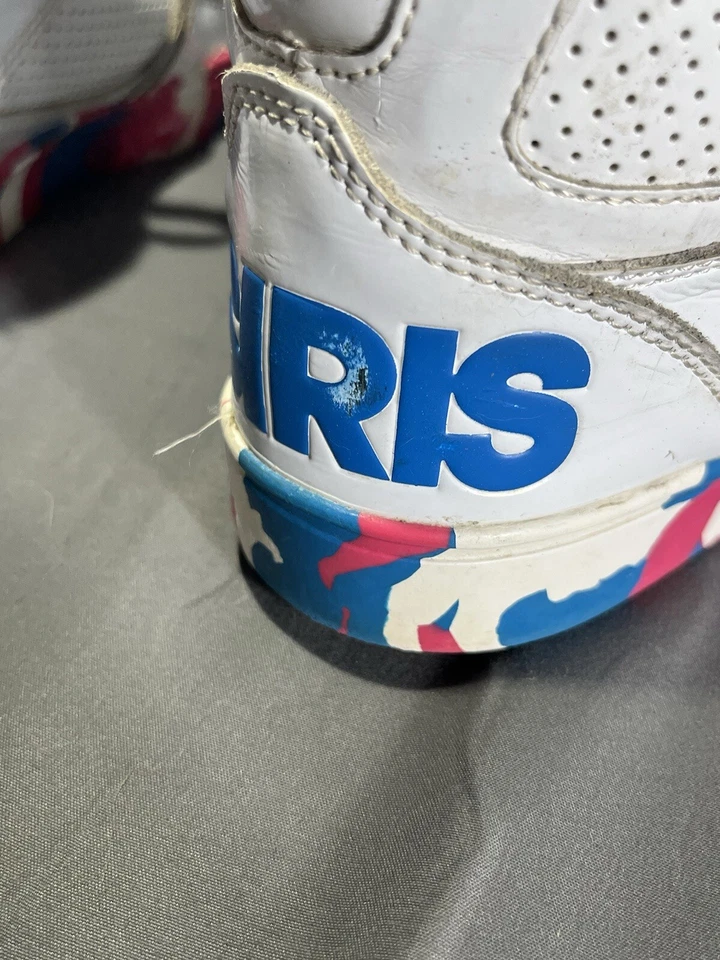 Osiris Zapatos Crooklyn Patinadora Niña Talla 4 Blanco Azul Rosa Zapatilla Alta LEER Foto 4 de 4