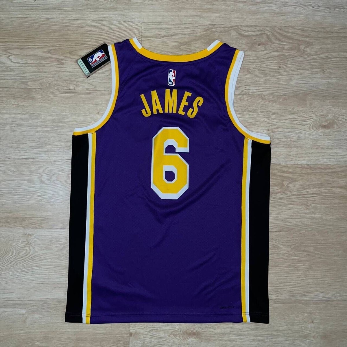 ウェア NBA Lakers Jersey LeBron James No.6 Nike LeBron James #6 Los Angeles Lakers Swingman Jersey