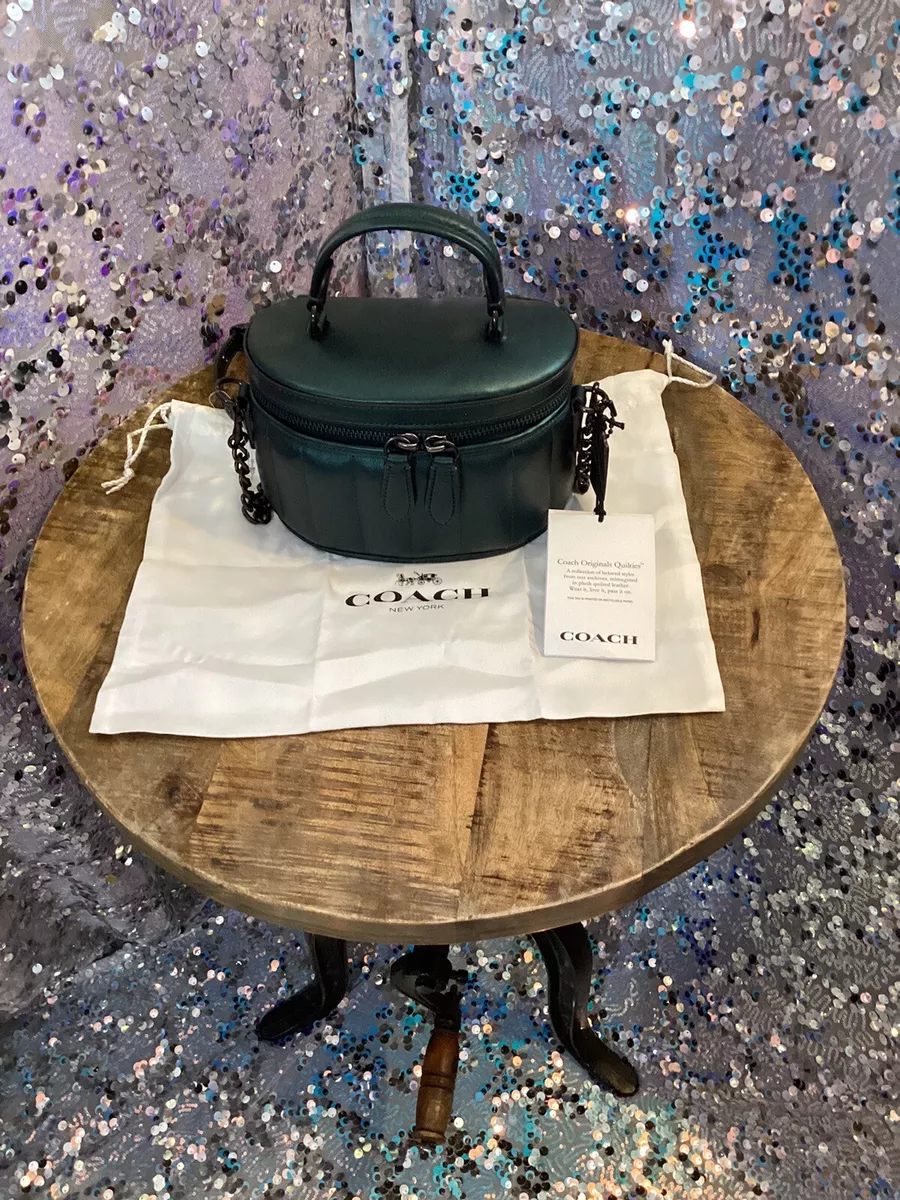 Dark green coach clearance bag