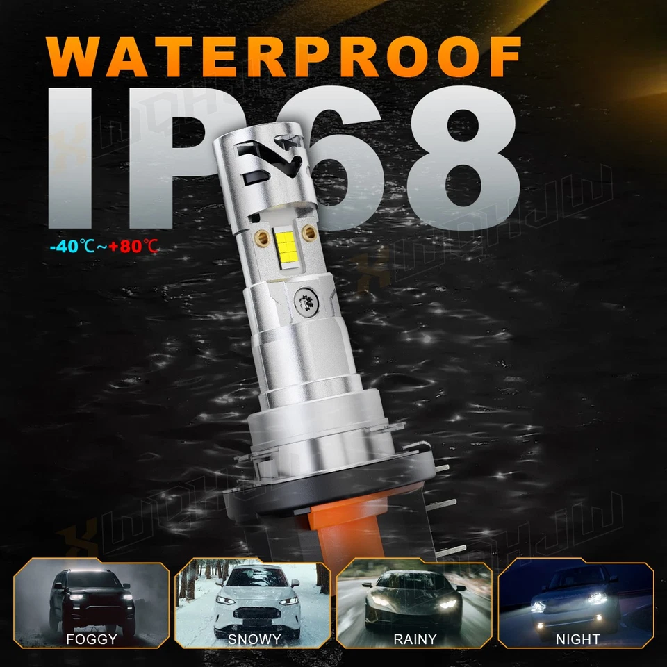 Lâmpadas de farol LED feixe alto branco frio para Mercedes-Benz GLK250 2013-2015 H15 - Imagem 3 de 4