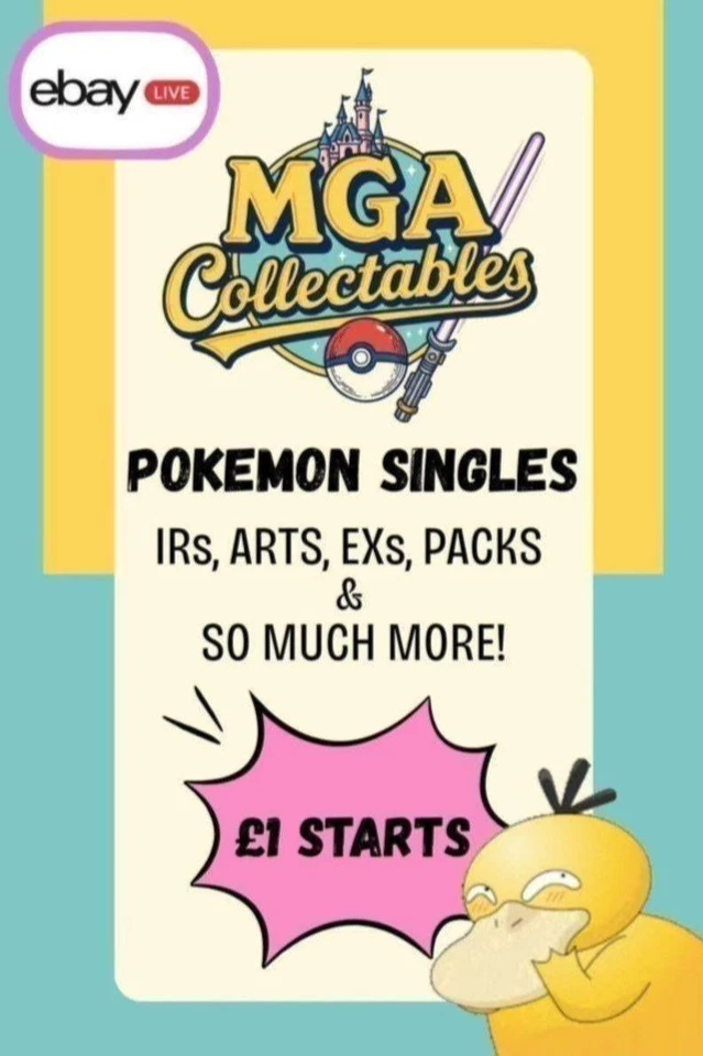 Pokemon Cards £1 Starts - Singles, Slabs, Packs & More!