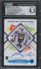 2023 Topps Molif Headline Signatures Blue Bryce Young /20 RC CGC 8.5 9 Auto