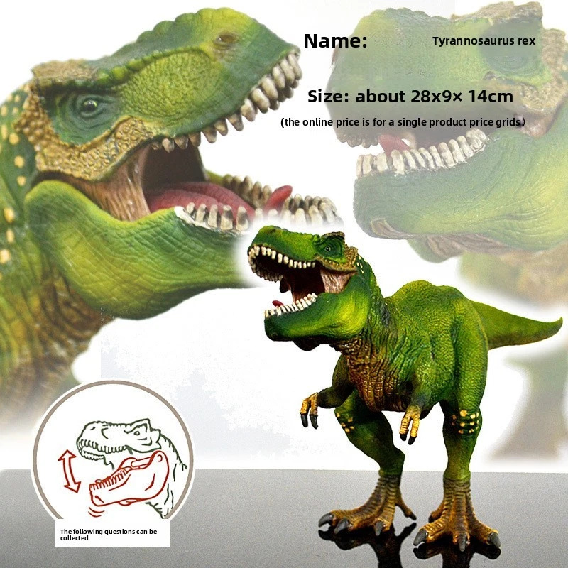 Dinosaurio Jurásico Tyrannosaurus Rex Pteranodon Triceratops modelo animal Foto 2 de 4