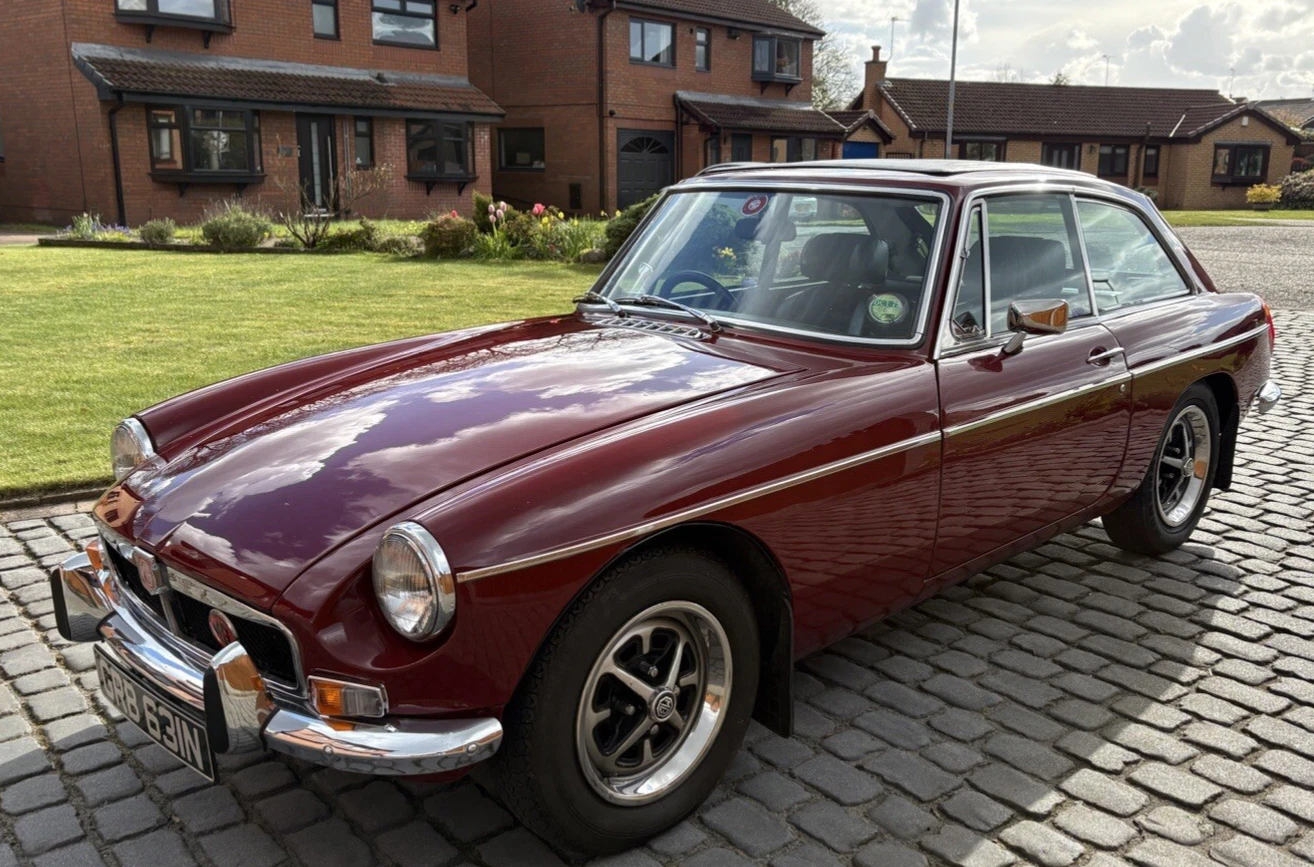 1974 Uprated MGB GT Damask Red Chrome Bumper And Overdrive