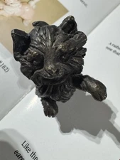 Kay Finch Bronze Cat Miniature With Paw Up
