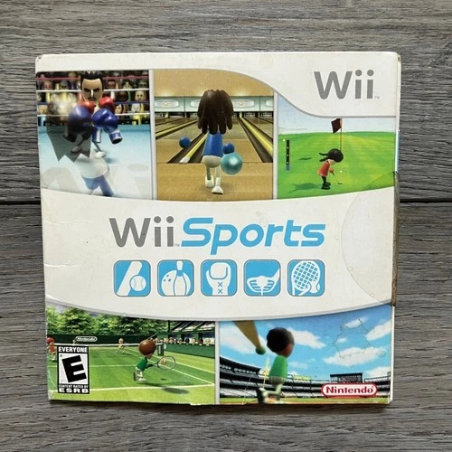 Nintendo Wii Sports Wii Game Disc w/ Original Cardboard Sleeve UNTESTED