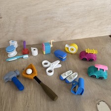 Iwako Japanese Take-Apart Eraser Set Cute Design EUC Vintage