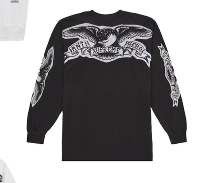 Supreme ANTIHERO Eagle L/S Tee Black Sz L | eBay
