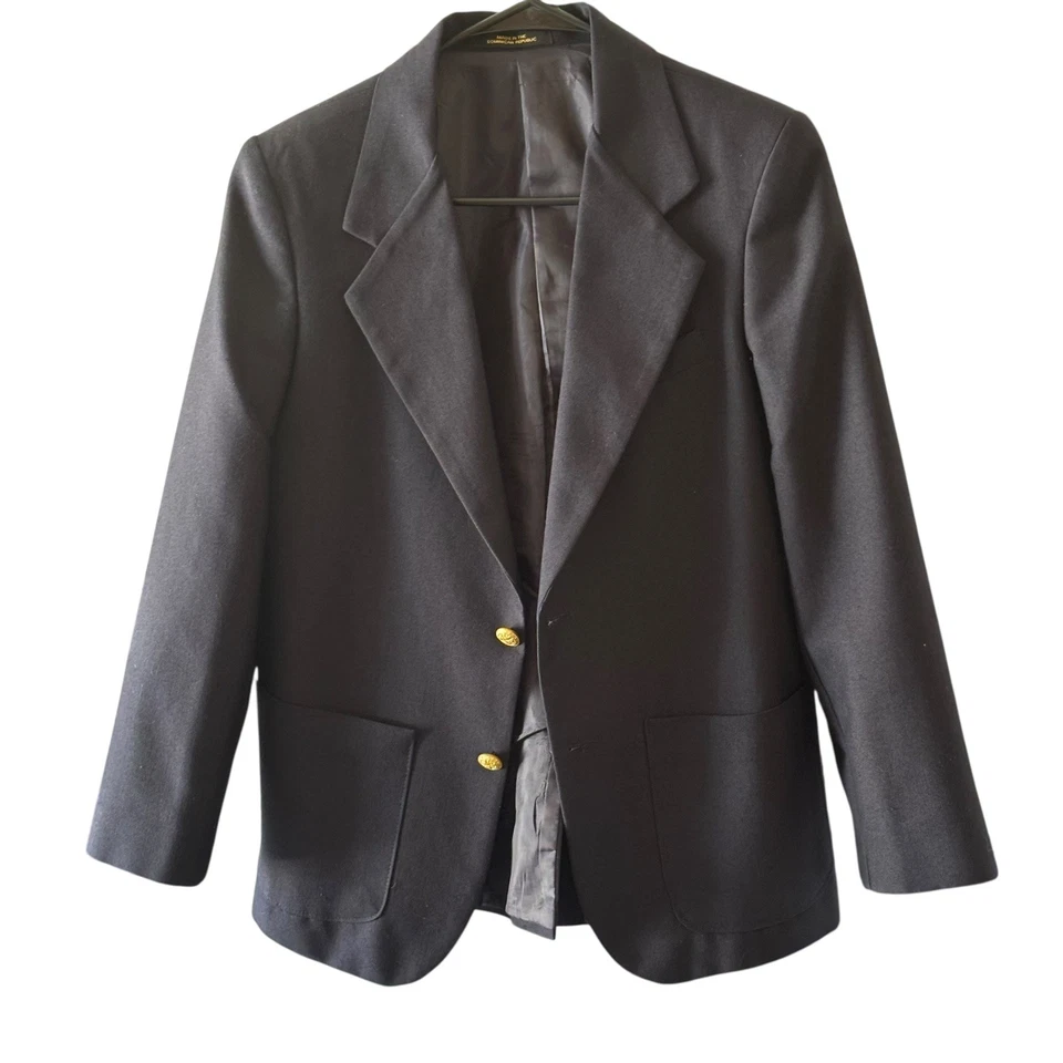 Blazer Dillards Class Club Boys Dos Botones Talla 14 Regular Azul Marino Clásico Foto 2 de 4