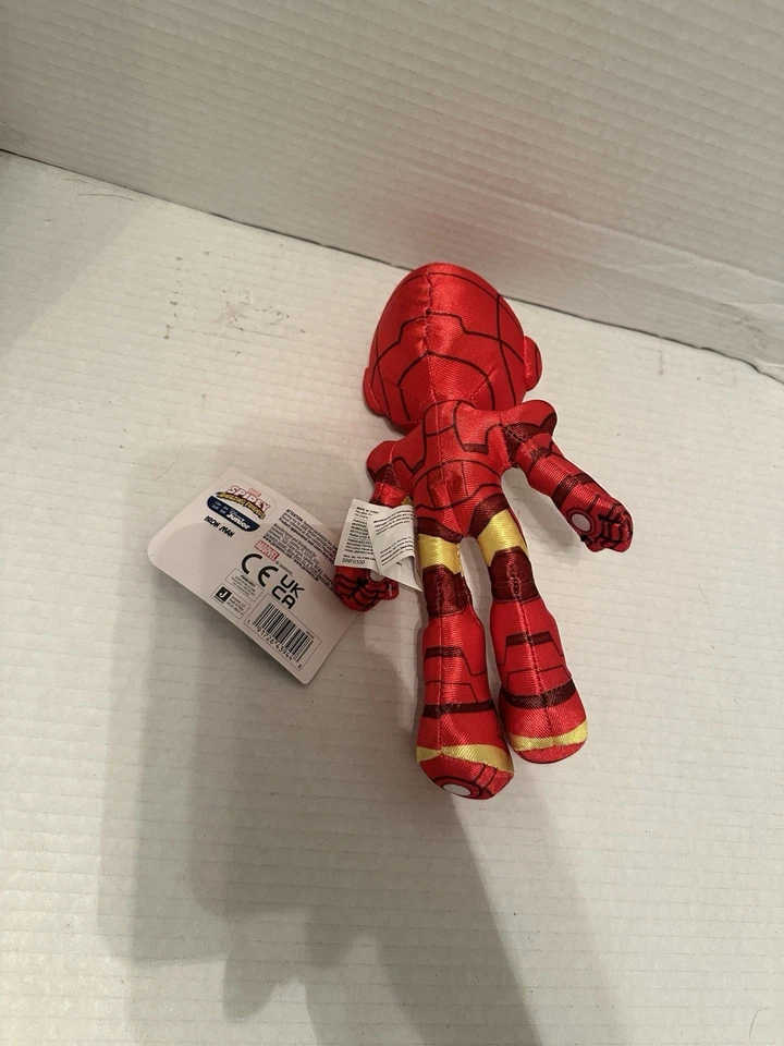 Peluche Marvel Spidey and His Amazing Friends Iron Man 8" Jazwares Nuevo con Etiquetas Juguete Foto 3 de 3