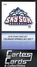 Checklist 2018 Choice Colorado Springs Sky Sox #NNO Colorado Springs Sky Sox
