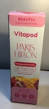 Paris Hilton Drink Mix Pods for Vitapod Bottle 7-Pod Boxes Pomegranate Exp 09/26