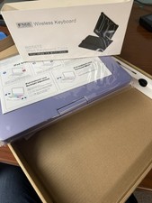 F360 Wireless Keyboard CasePurple 360  Rotate Backlit for iPad 10.9/11