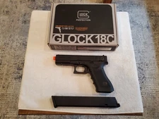 NEW Glock G18C Gen3 Gas Blowback Airsoft Pistol - Black (2276332)