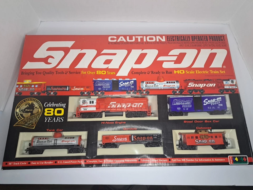 Snap-On Tools Train Set HO Scale 80th Anniversary W/Box - Image 2 of 4