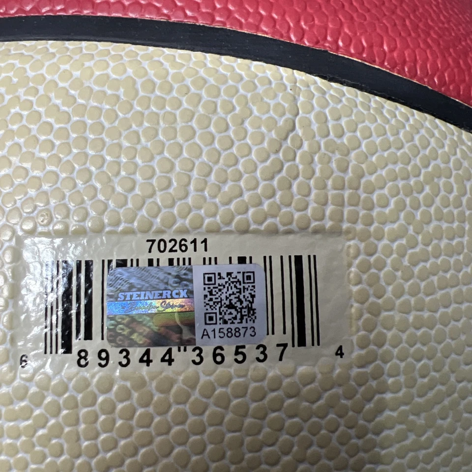 Patrick Ewing Autographed New York Knicks Spalding Basketball Signed Steiner CX - Image 4 of 4