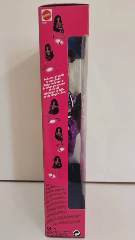 罕见 - 舞蹈动作 芭比娃娃 Baila Conmigo Je Danse 黑发 - 双语 - 未拆封 — 第 3/4 张图片