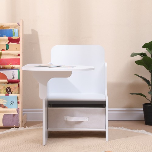 2 in 1 Children Chair Desk with Storage Bin Mysize Arts Craft Snack Toddler Kids - Picture 3 of 11