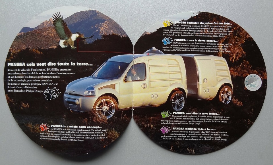 V17415 RENAULT CONCEPT PANGEA CATALOGUE NON DATE 20x21 D GB IT