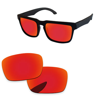 Fire Red Mirror Polarized Replacement Lenses For-Spy Optic Helm Sunglasses