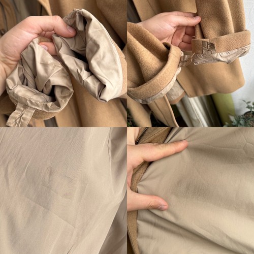 Ermenegildo Zegna Soft Wool Zip Coat Jacket Puffer Lining Camel Size M - Picture 6 of 24