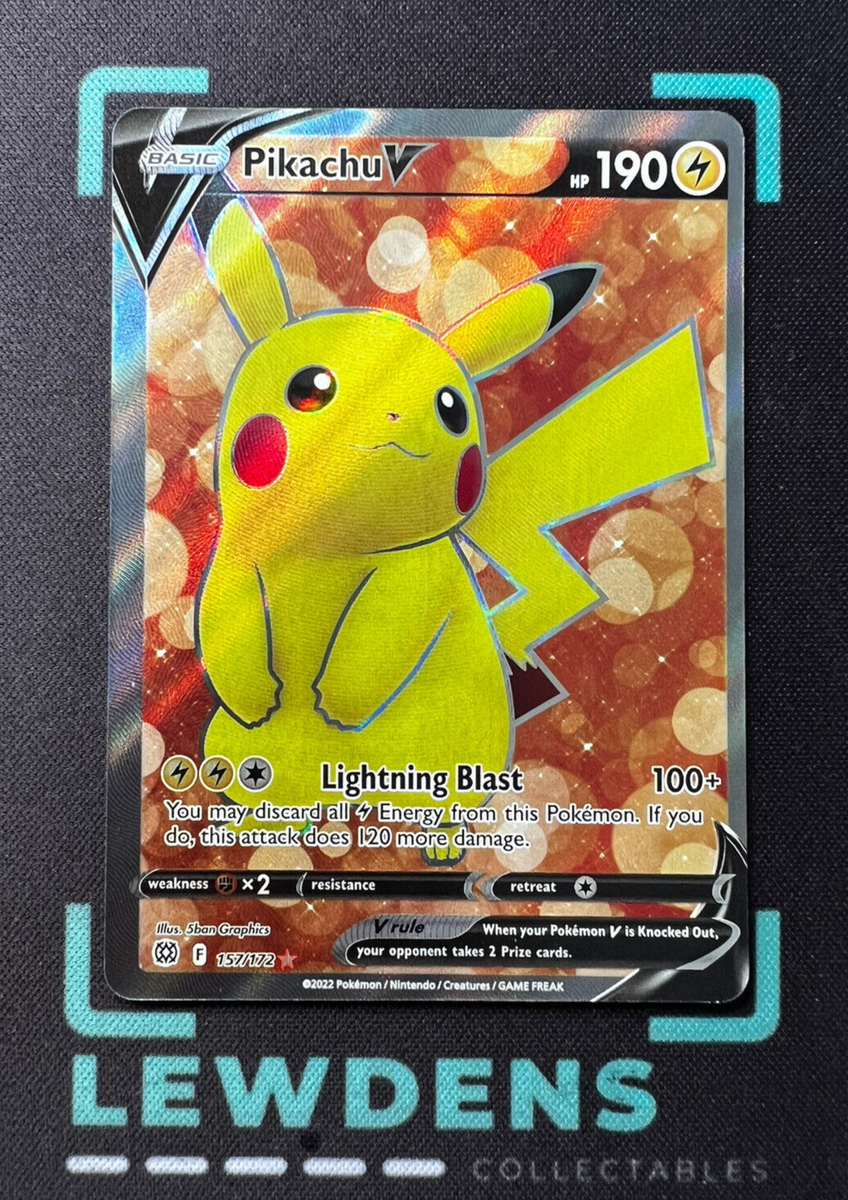 Pikachu V - 157/172 - Full Art Ultra Rare - SWSH Brilliant