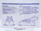 Cobra Rat 1991 ORIGINAL Instructions/ Blueprints G.I. Joe Hasbro Action Figure