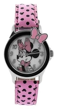 Disney Women's MINAQ558 Minnie Mouse Hot Pink Strap Watch