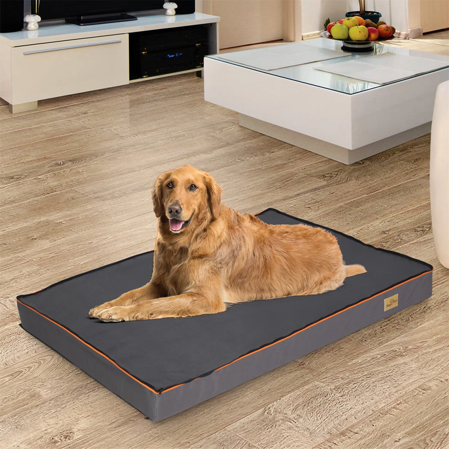 Waterproof Ballistic Foam Pet Bed Medium Extra Large XXL Dog Crate Bed Zip Cover