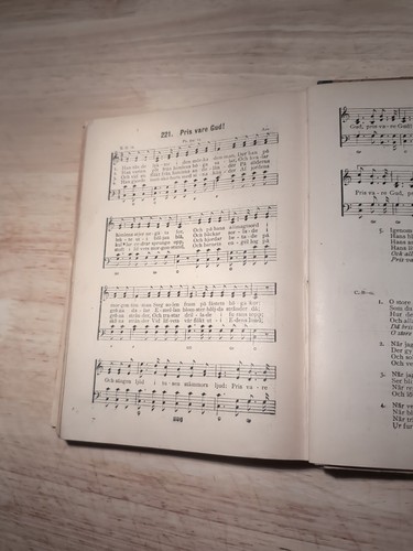 Antique 1896 Swedish Hymnal "Jubelklangen" (The Joyful Sound) Hardback Book - Imagen 20 de 22