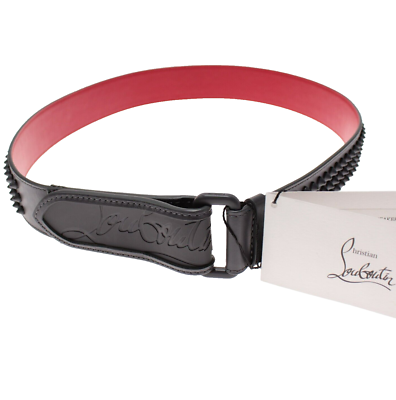 Christian Louboutin NWT Loubi Belt w/ Spikes Size 85 / US 34 in