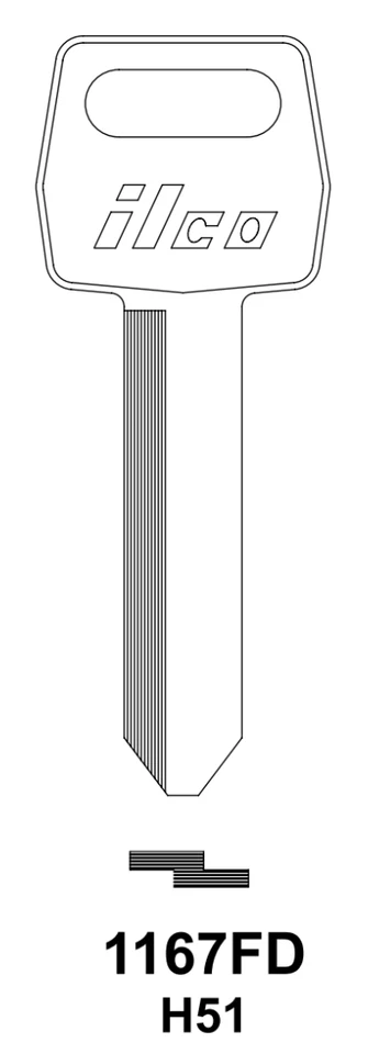 复古 NOS 福特野马镀金钥匙空白小马徽章 1167FD H51 1966 - 1993 — 第 3/4 张图片