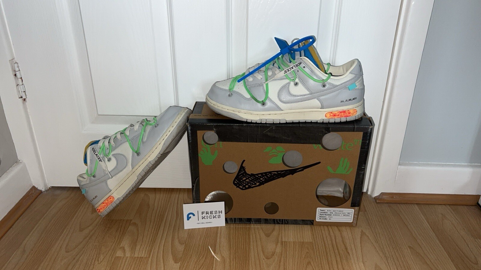 OFF WHITE X NIKE Taglia 9 5 Nike Off White x Dunk Low Lotto 26 di 50 condizioni 9 10