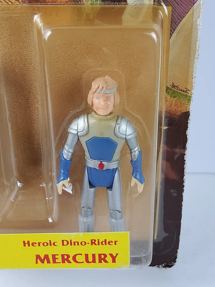 Винтажный набор экшн-фигурок 1987 Dino Riders Fang Mercury Tyco Dinosaur РЕДКИЙ НОВЫЙ - Изображение 3 из 4