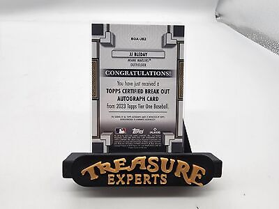 2023 Topps Tier One #BOA-JB2 JJ Bleday Rookie Break Out Auto 2023 Topps Tier One #BOA-JB2 JJ Bleday Rookie Break Out Auto