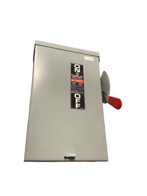 GE TG3222R SAFETY DISCONNECT SWITCH 60 AMP NEMA 3R / 2 POLE FUSIBLE 240V