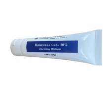 Zinc Oxide 20% Skin Protectant Ointment, Diaper Rash, Cuts Цинковая Мазь 0.88 oz