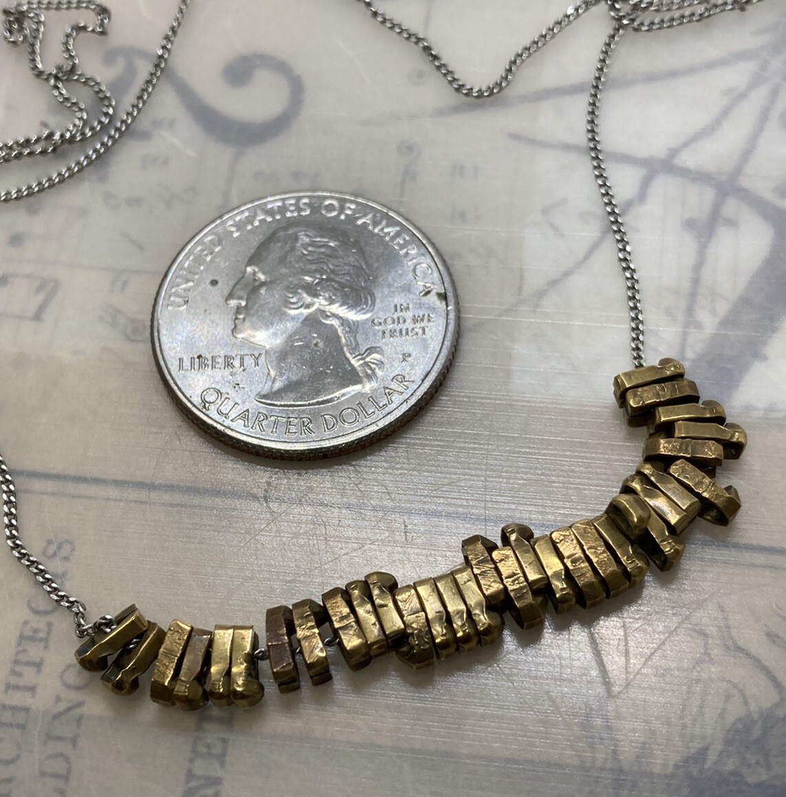 Handmade Sliding Tiny HOT TYPE BRASS SPACERS 925 … - image 10