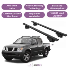 ERKUL Roof Rack Cross Bars for Nissan Frontier 2005-2021 for Raised Rails-Black