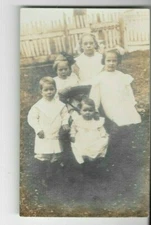 Postcard Antique RPPC Real Photo CYKO 1904-1920 Five Children Posing Unused FS