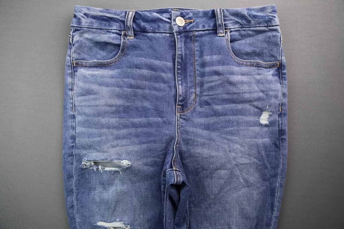 Women s 2019 American Eagle Jeans Curvy Hi Rise Jegging Stretch Size 12 30x28