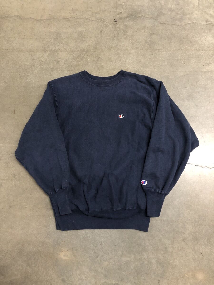 Champion Reverse Weave Soft Fleece Sweatshirt Navy at