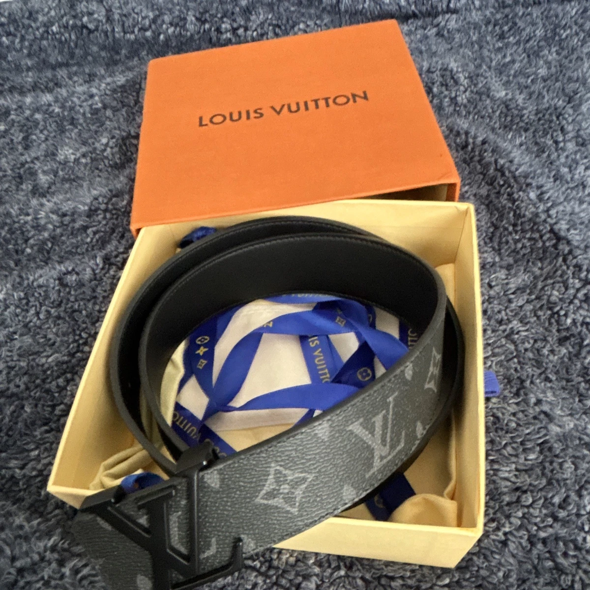 Louis Vuitton Leather Black Belts for Men for sale | eBay