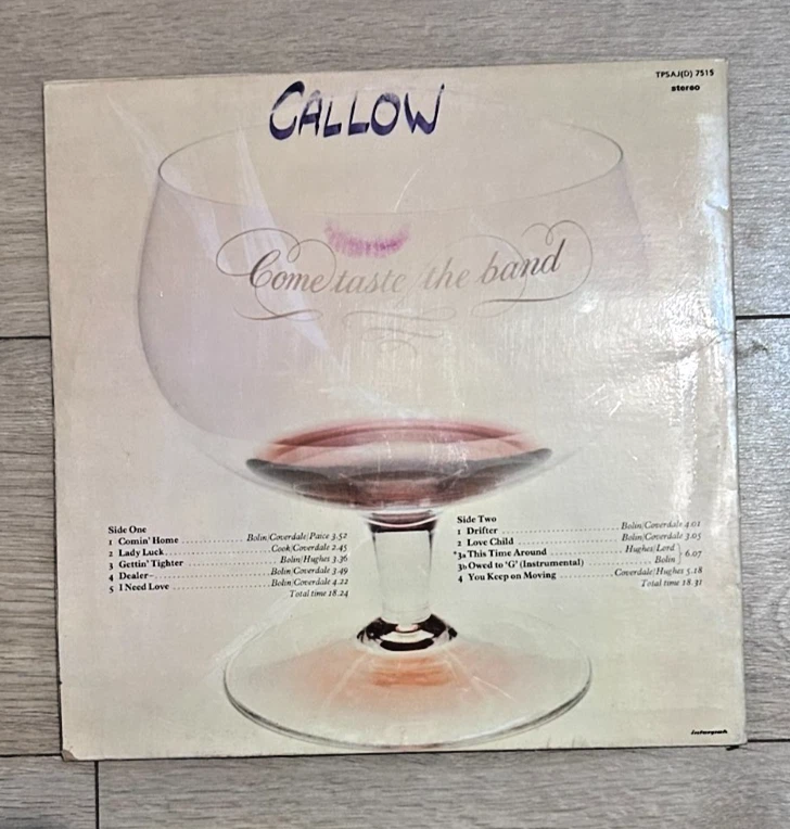 Deep Purple Superb RARE South Africa Pressing Come Taste The Band Black Sabath - Image 3 of 4