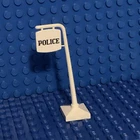 1970’s LEGO Police Road Sign Curved #585 #370 Vintage Station Free Shipping