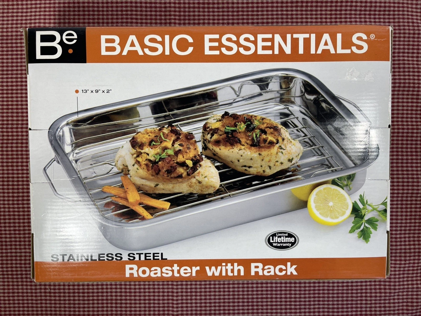 Stainless Steel Roasting Oven Pan Roaster Pans with Rack & Handles
Opens in a new window or tab