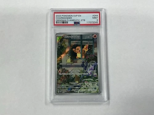 Charmander SVP 044 Obsidian Flames Pokemon Center ETB Stamped Promo PSA 9